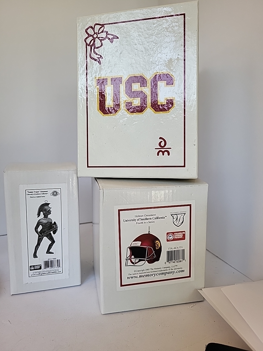USC Trojans Christmas Ornaments Set Of 3